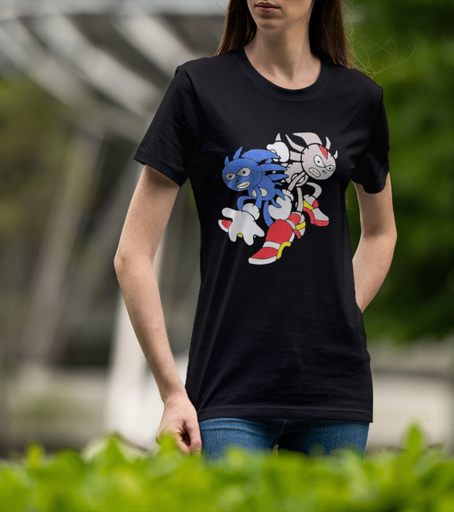 Sanic Coldsteel April Fools Meme Characters T-Shirt