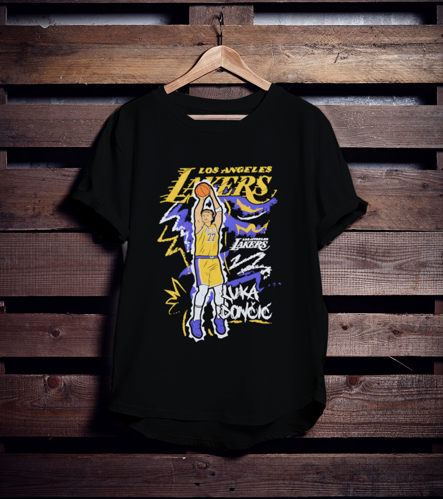 Luka Dončić Los Angeles Lakers 77 Basketball NBA T-Shirt