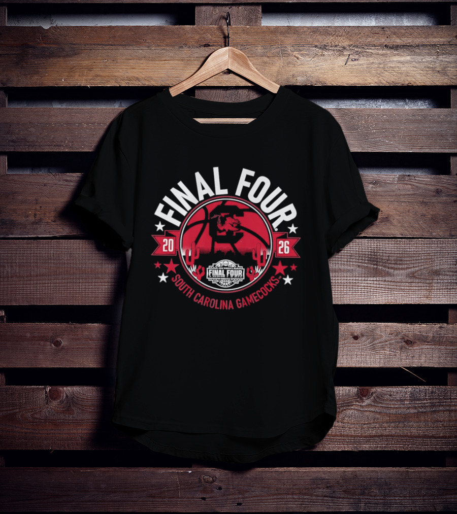 South Carolina Gamecocks Final Four 2026 Stylized T-Shirt