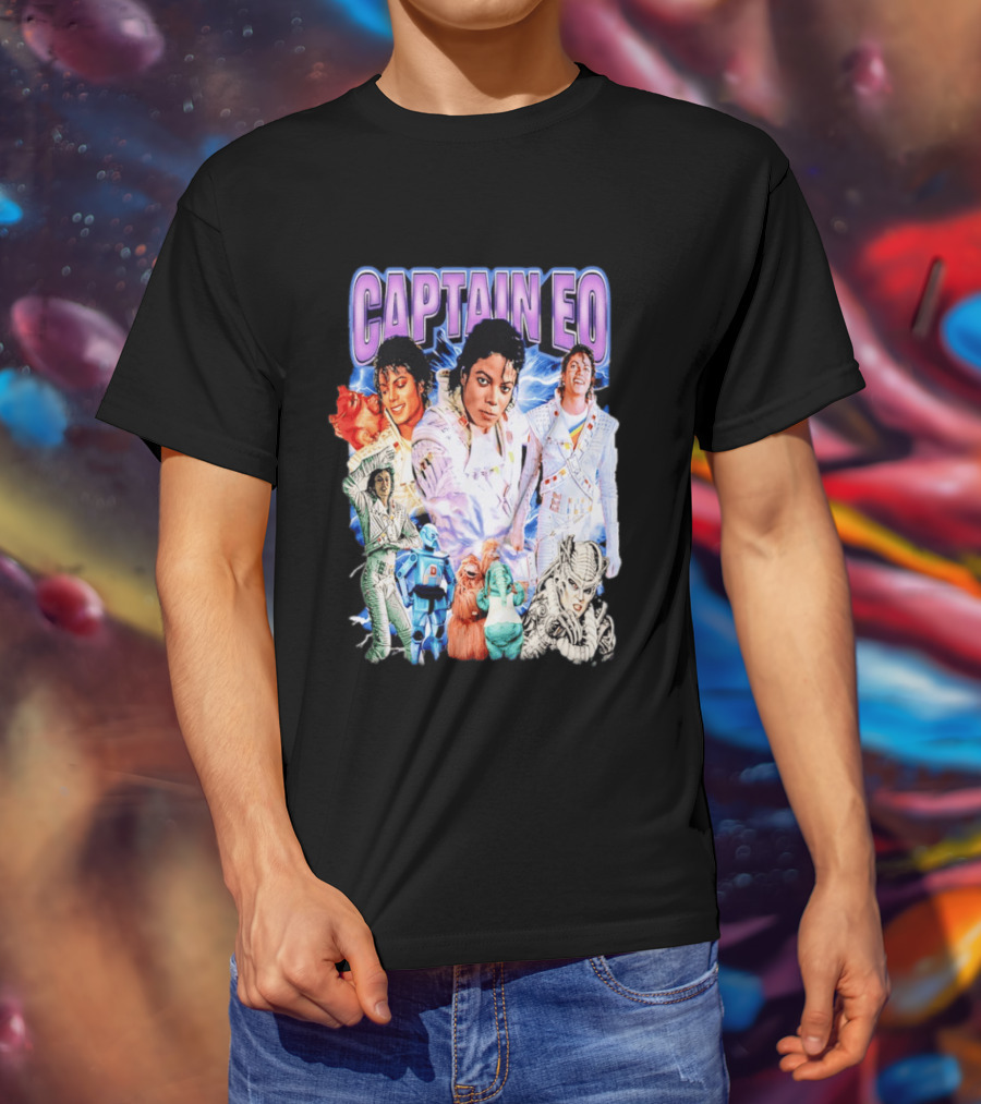Captain EO Michael Jackson Sci Fi Adventure Cast Characters T-Shirt