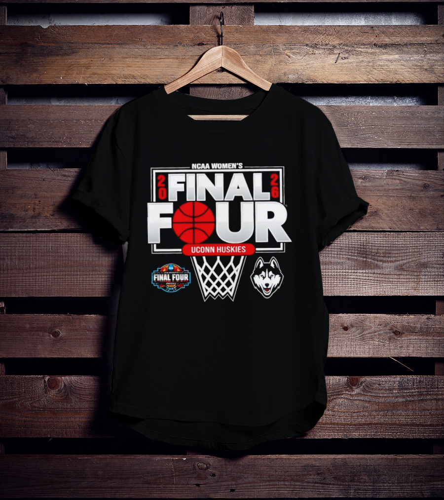 NCAA Men's Final Four 2026 UConn Huskies Basketball T-Shirt