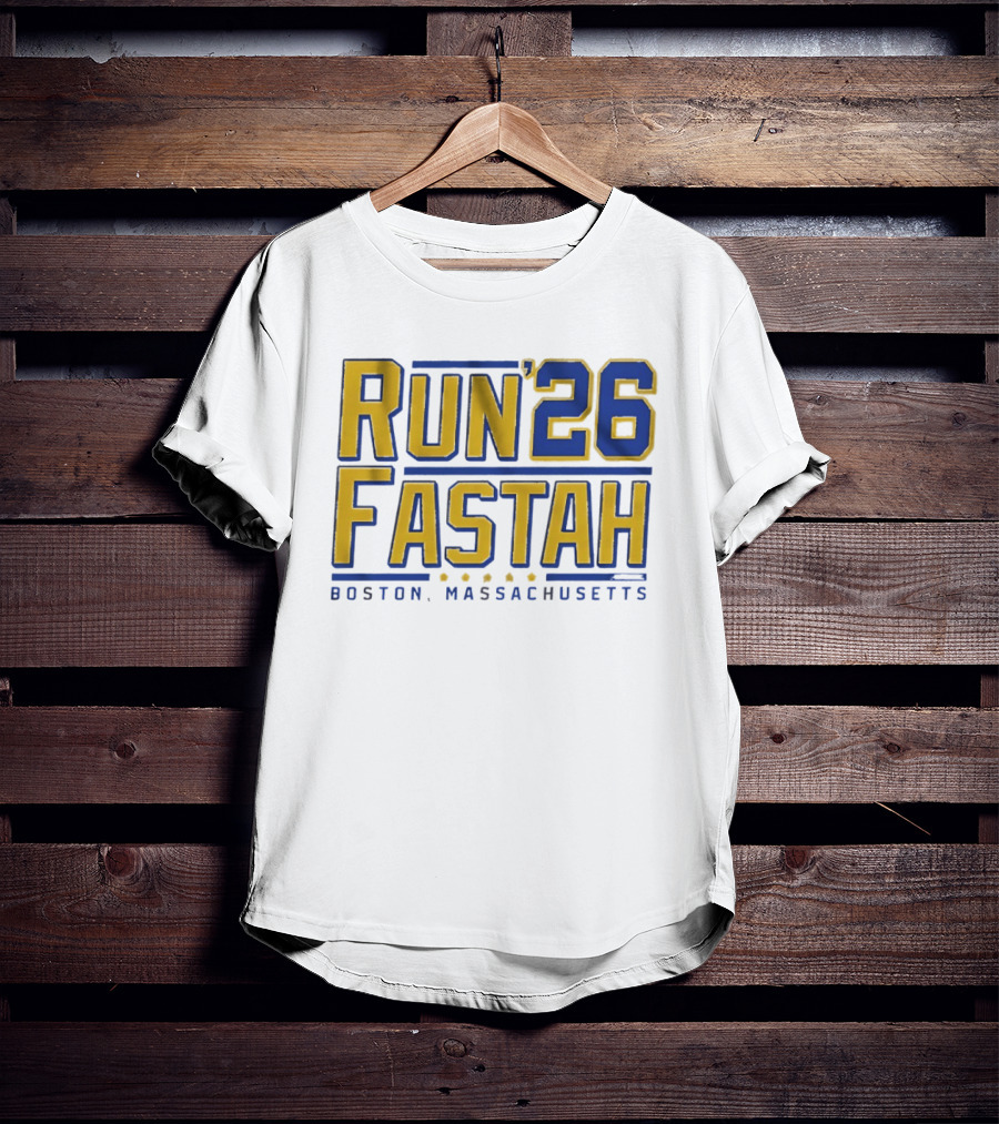 Run Fastah 26 Boston Massachusetts T-Shirt