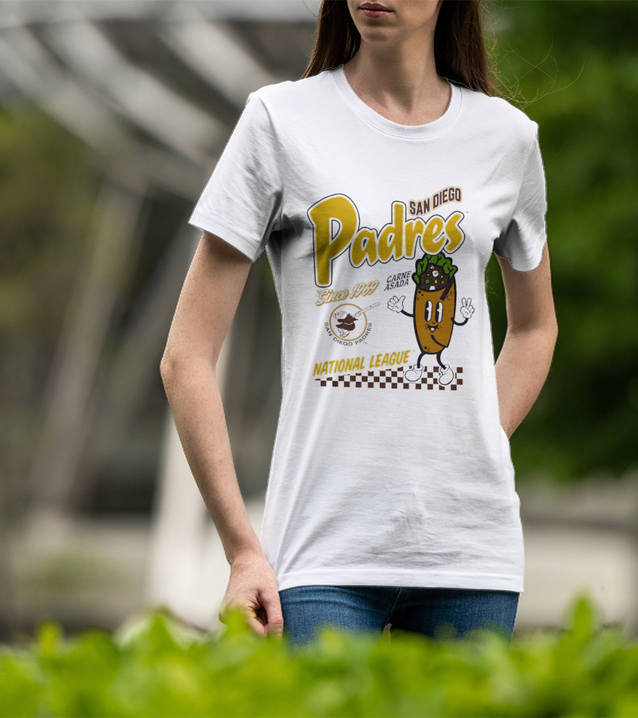 San Diego Padres Carne Asada National League Since 1969 Retro Baseball T-Shirt