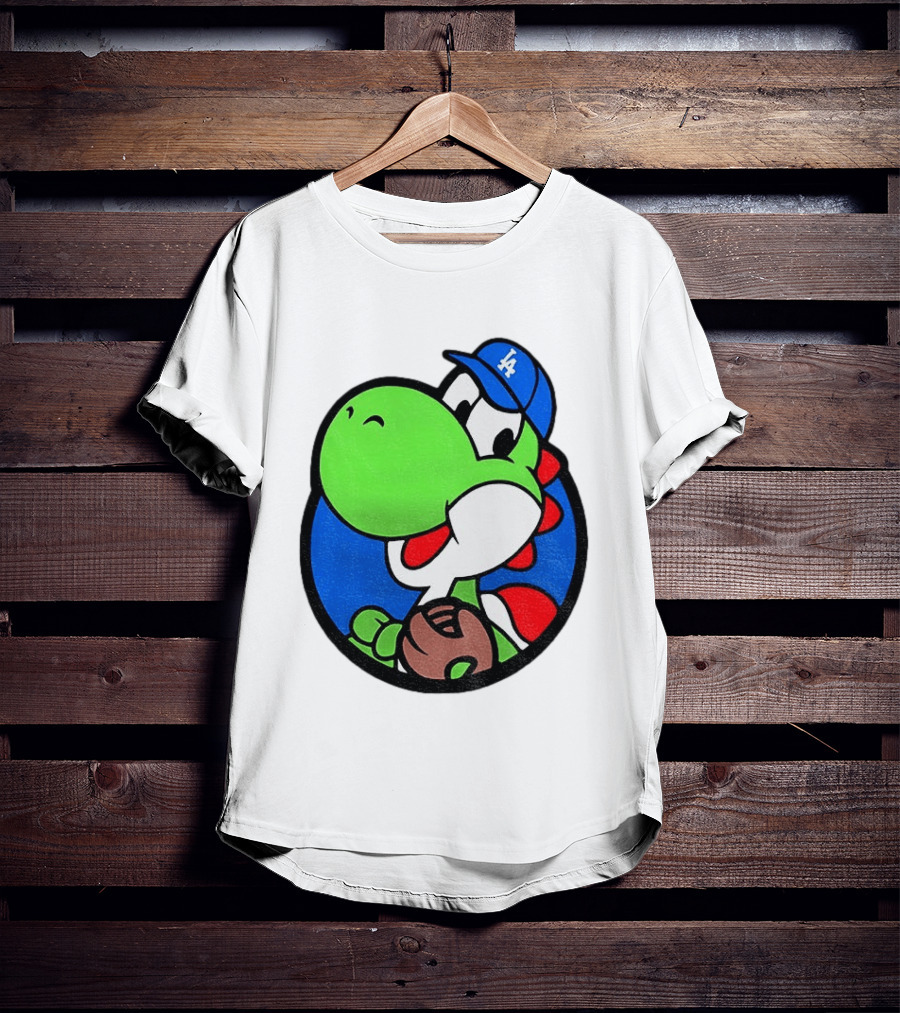 Super Mario Yoshi Los Angeles Dodgers Baseball MLB 2026 T-Shirt