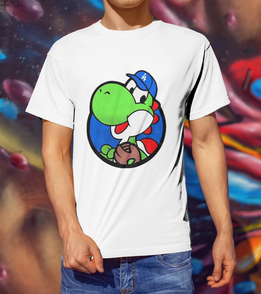 Super Mario Yoshi Los Angeles Dodgers Baseball MLB 2026 T-Shirt
