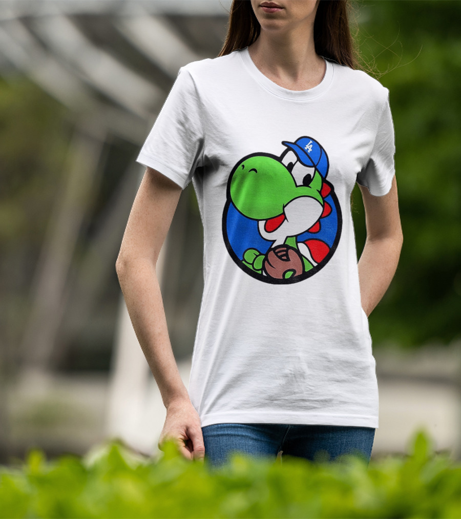 Super Mario Yoshi Los Angeles Dodgers Baseball MLB 2026 T-Shirt