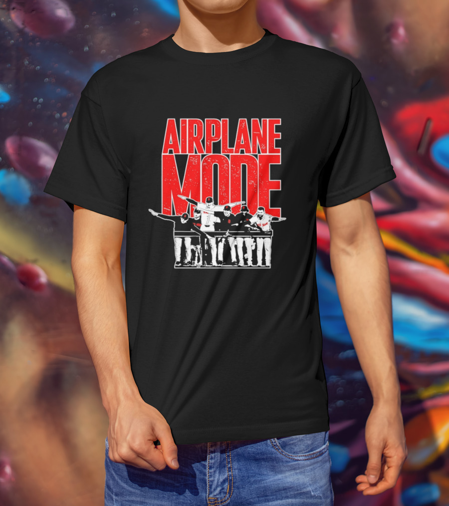 Boston Red Sox Airplane Mode Celebration T-Shirt