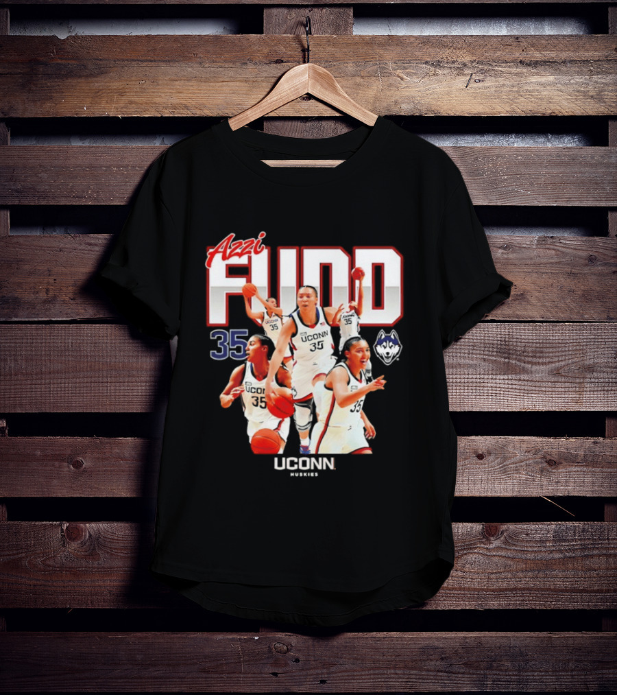 Azzi Fudd UConn Number 35 Huskies Basketball UConn Huskies T-Shirt