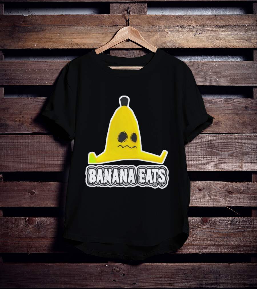 Banana Eats Game Inspired Funny Yellow T-Shirt