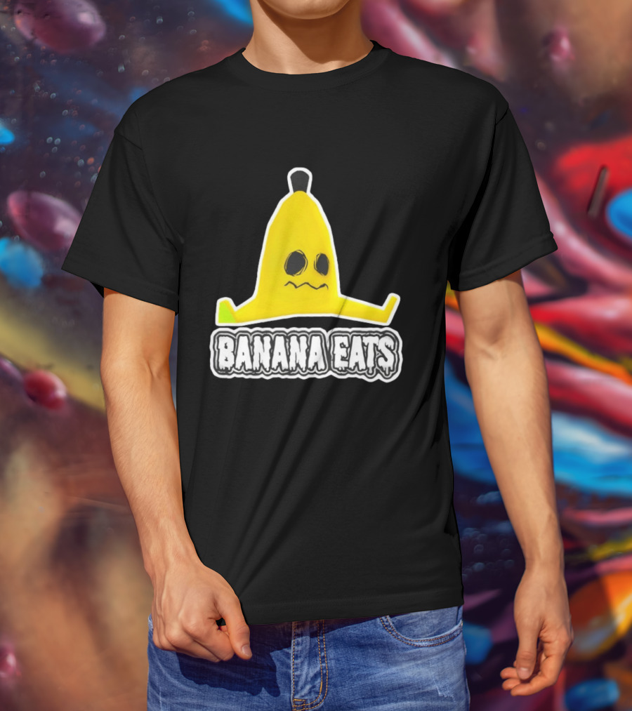 Banana Eats Game Inspired Funny Yellow T-Shirt