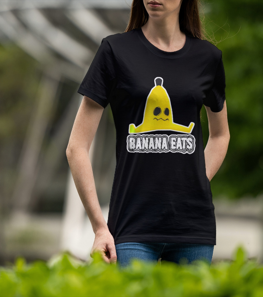 Banana Eats Game Inspired Funny Yellow T-Shirt