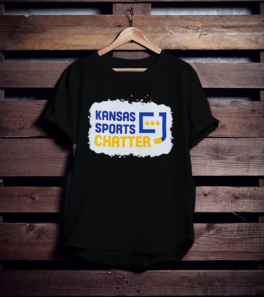 Kansas Sports Chatter Hockey Stick And Speech Bubbles T-Shirt