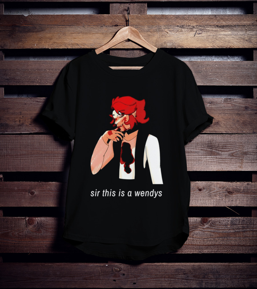 Sir This Is A Wendys Red Haired Character With White T-Shirt