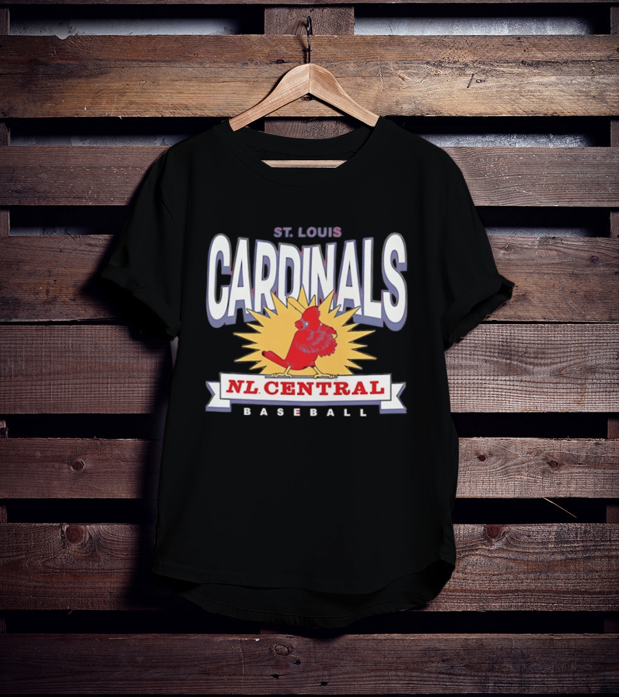 St Louis Cardinals NL Central Baseball Red Twelve Six Franklin T-Shirt