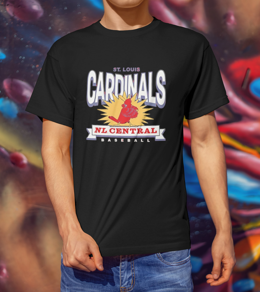 St Louis Cardinals NL Central Baseball Red Twelve Six Franklin T-Shirt
