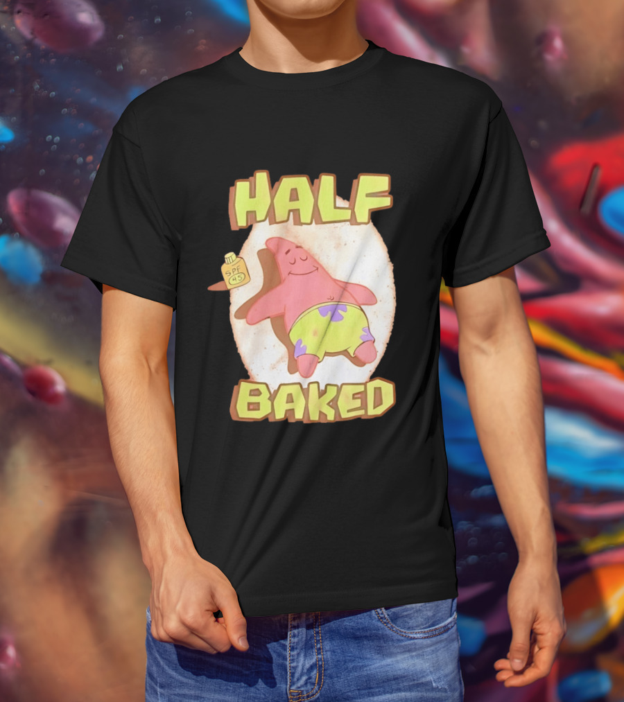 Patrick Star Half Baked SPF 45 Sunscreen Relaxation T-Shirt