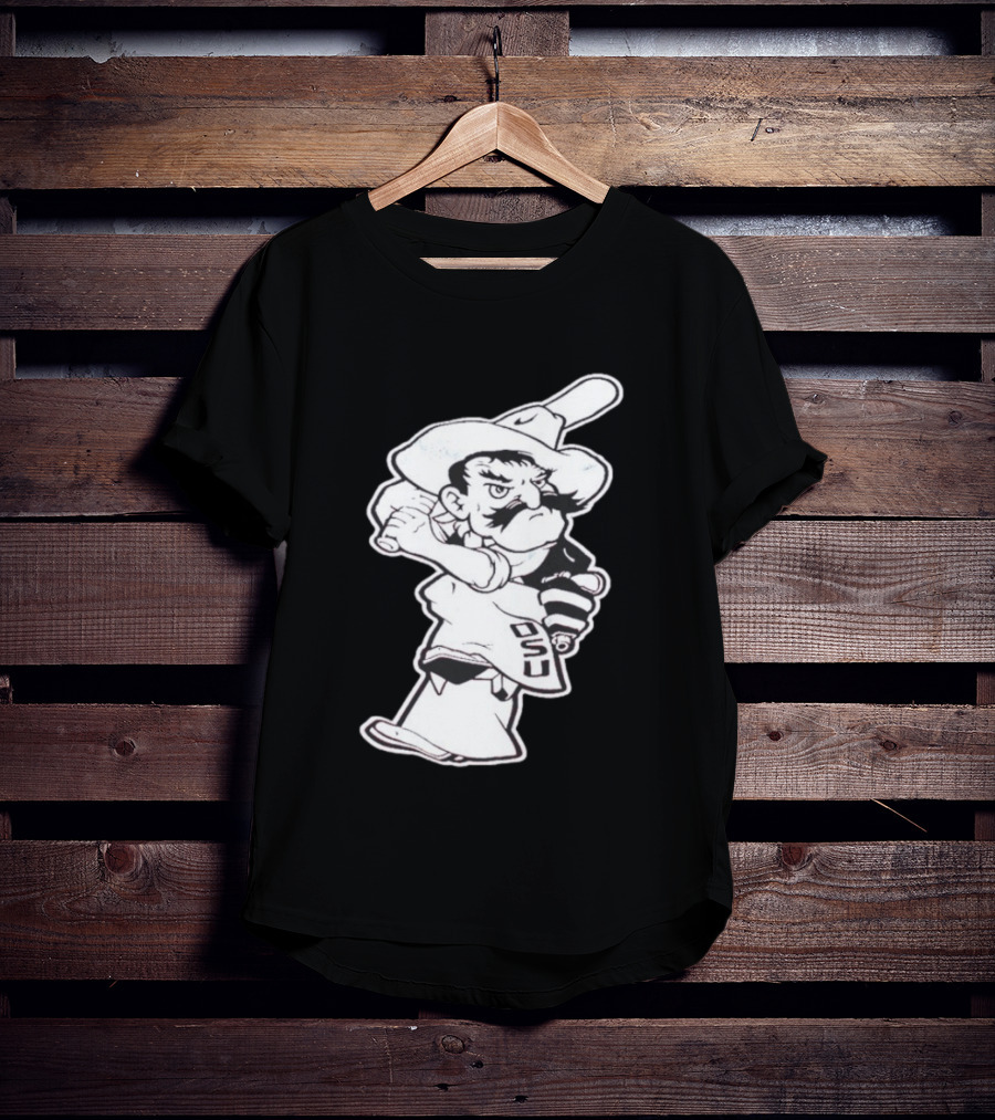 Pistol Pete Pitching OSU Cowboy Baseball T-Shirt