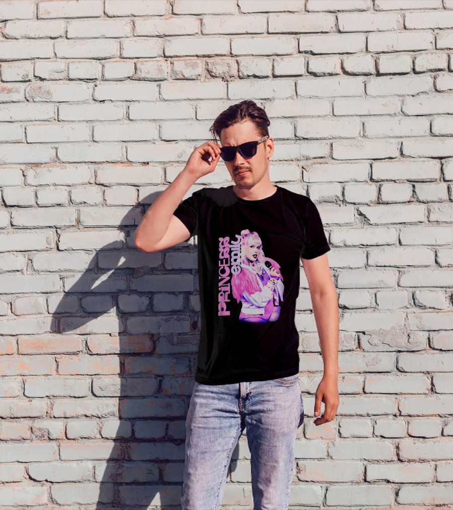 Princess Emily Pop Star Style Microphone Fashion T-Shirt