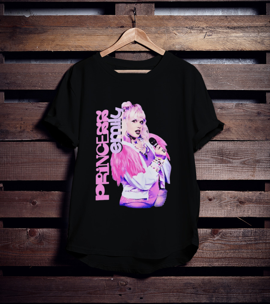 Princess Emily Pop Star Style Microphone Fashion T-Shirt