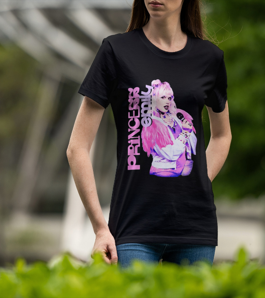 Princess Emily Pop Star Style Microphone Fashion T-Shirt