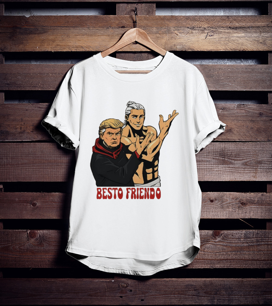 Besto Friendo Trump Anime Crossover Meme T-Shirt