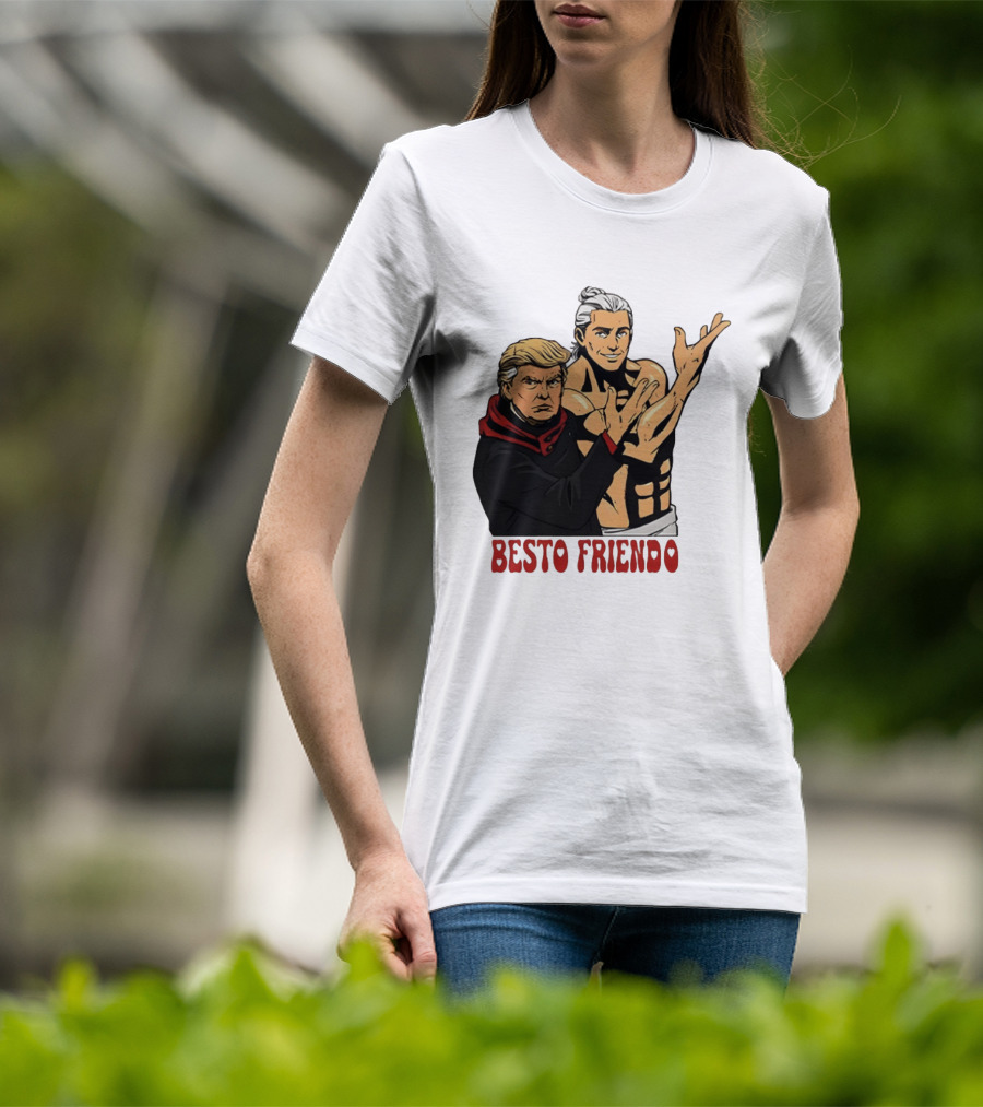 Besto Friendo Trump Anime Crossover Meme T-Shirt