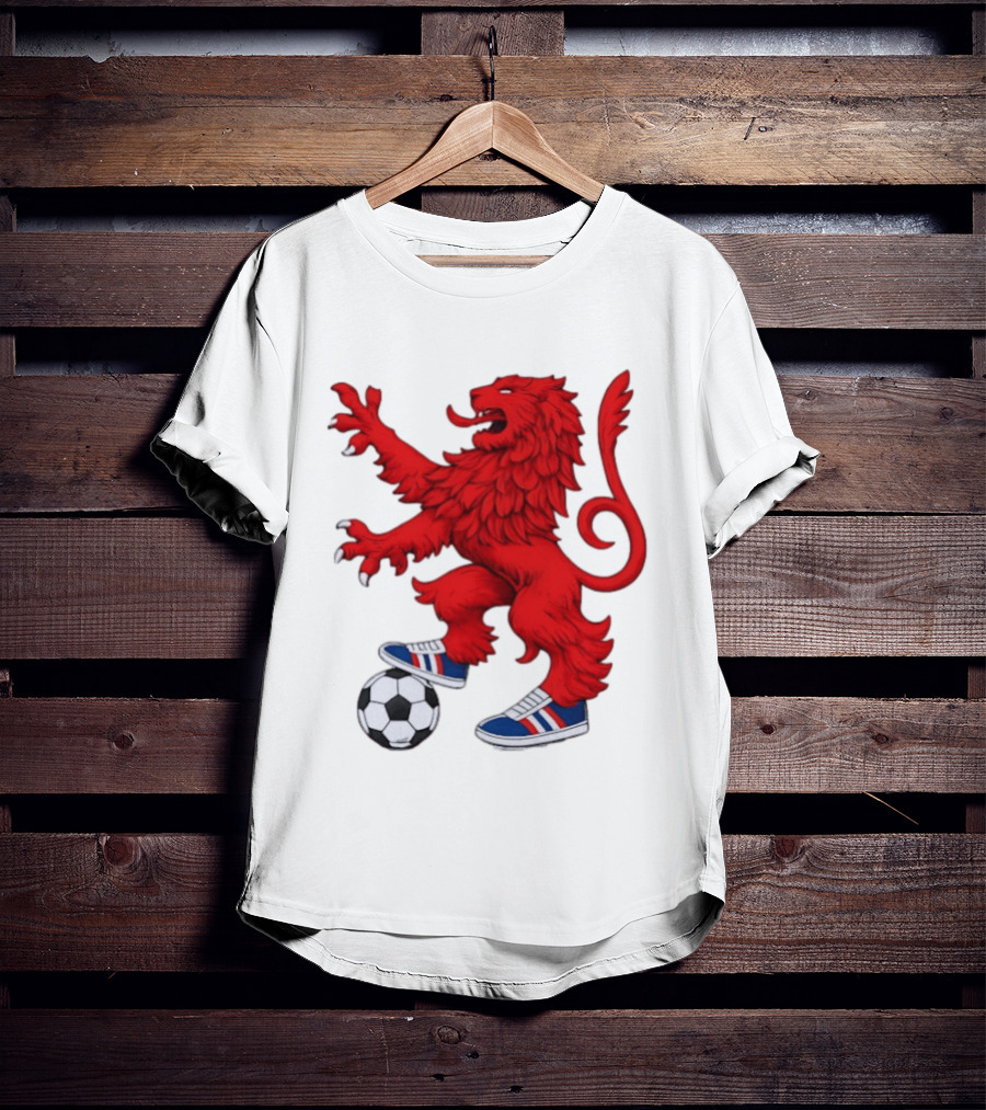 Every Other Saturday Rangers FC Red Lion Mascot Soccer Shoes T-Shirt