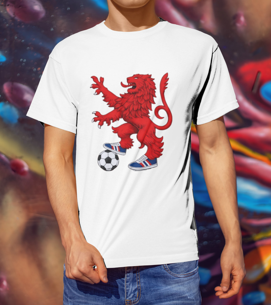 Every Other Saturday Rangers FC Red Lion Mascot Soccer Shoes T-Shirt