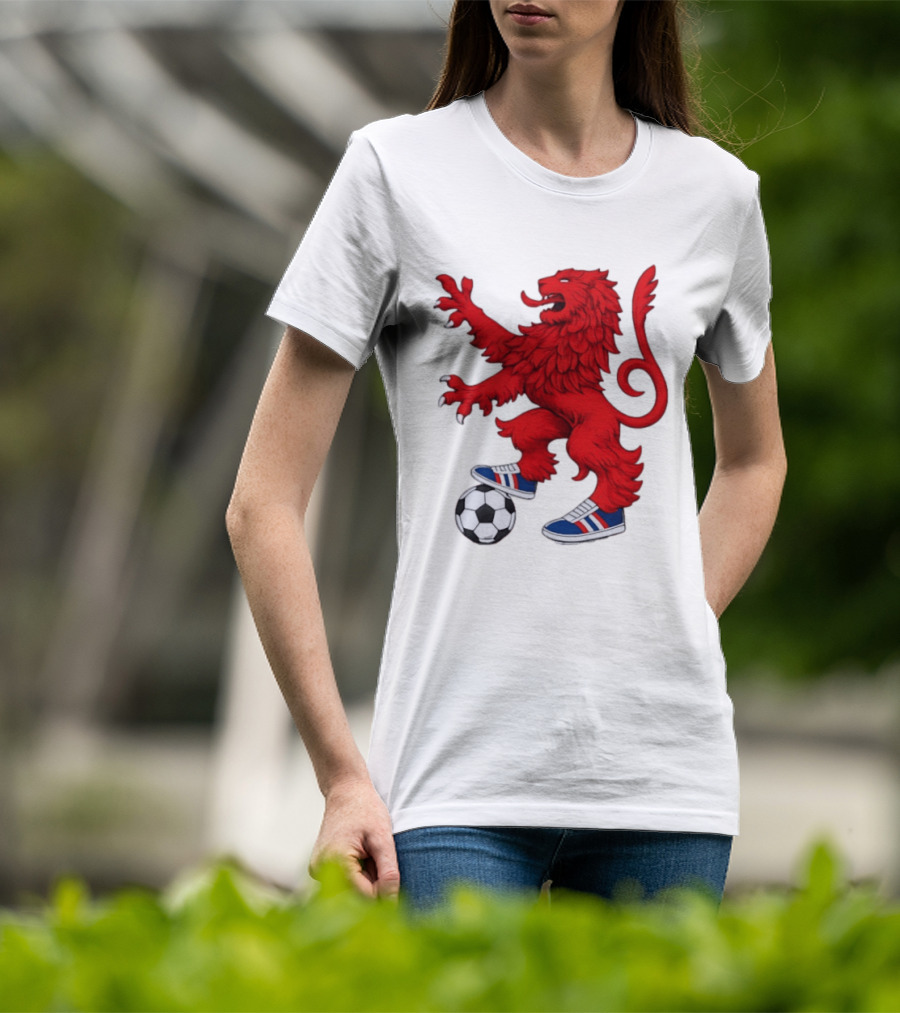 Every Other Saturday Rangers FC Red Lion Mascot Soccer Shoes T-Shirt