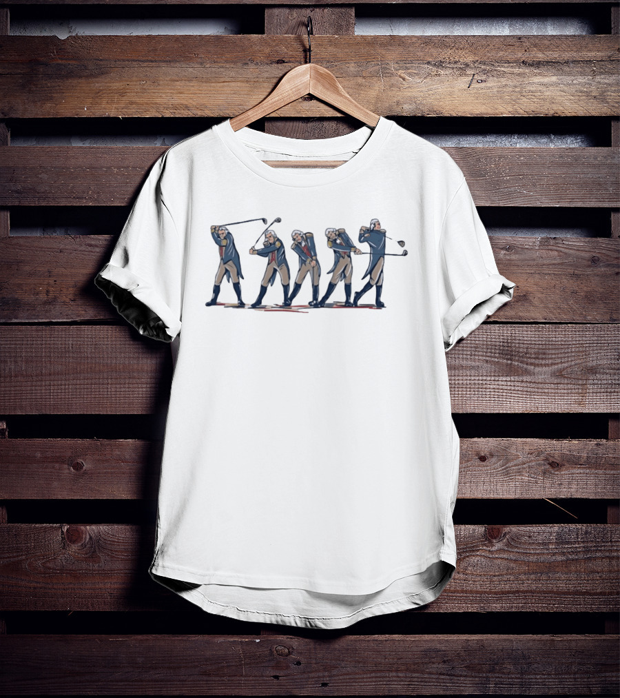 George Washington Golf Swing Sequence T-Shirt