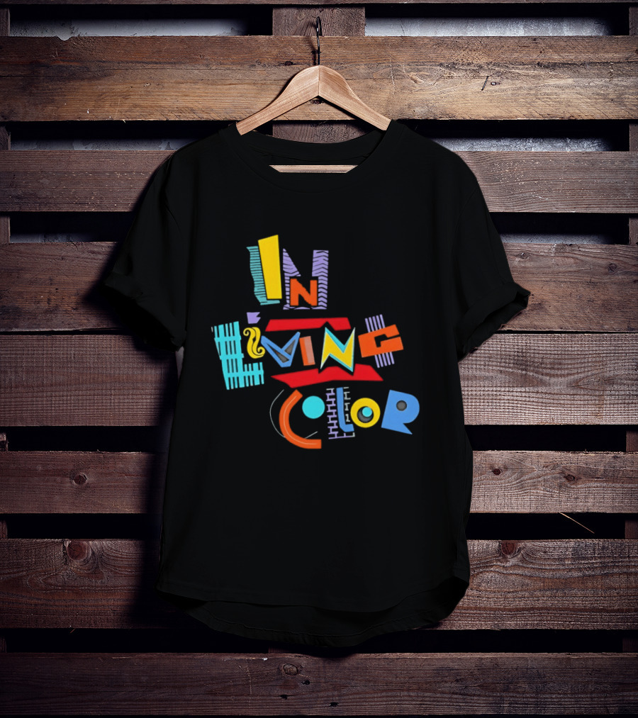 In Living Color 90s Retro Style Vivid T-Shirt