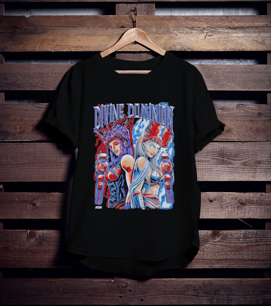 Divine Dominion AEW Megan Bayne Lena Kross Wrestling Champions T-Shirt