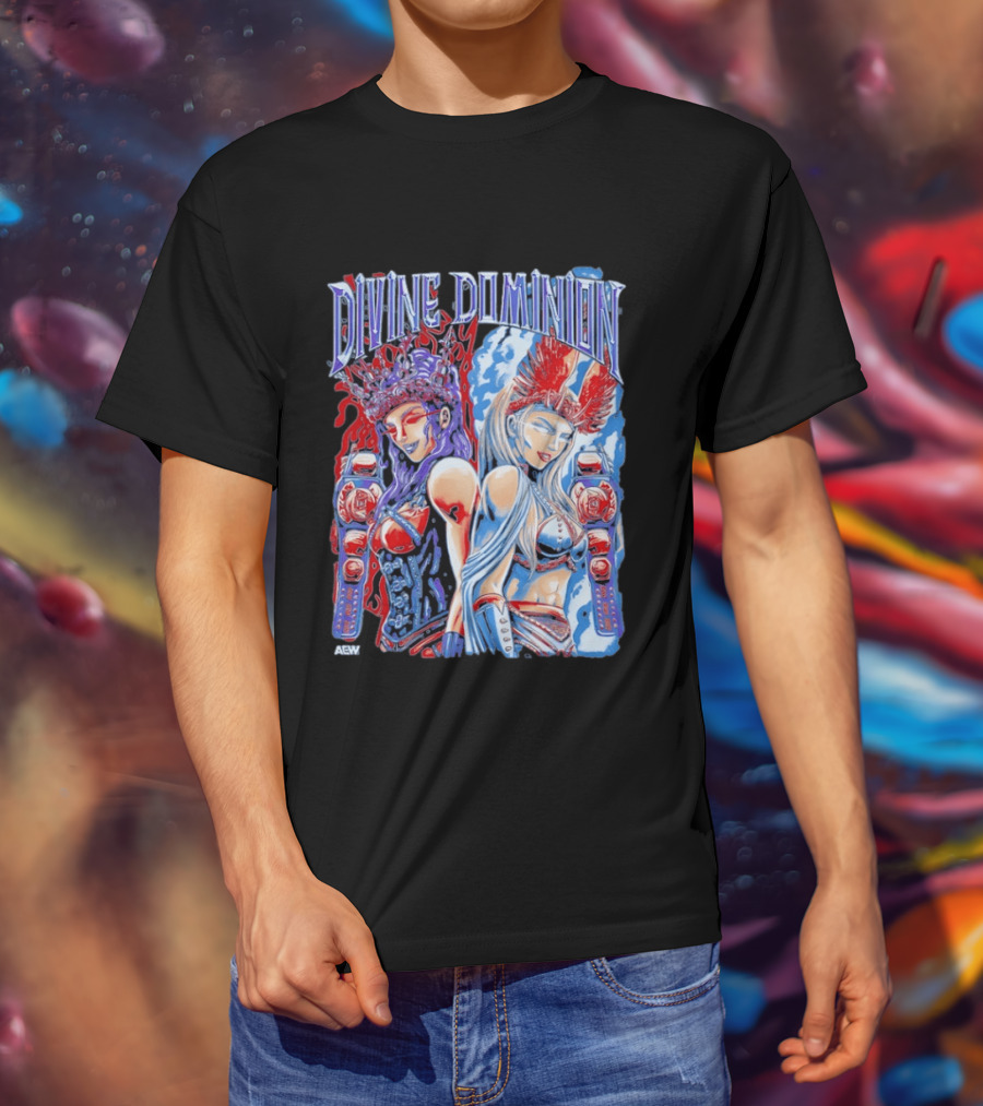Divine Dominion AEW Megan Bayne Lena Kross Wrestling Champions T-Shirt