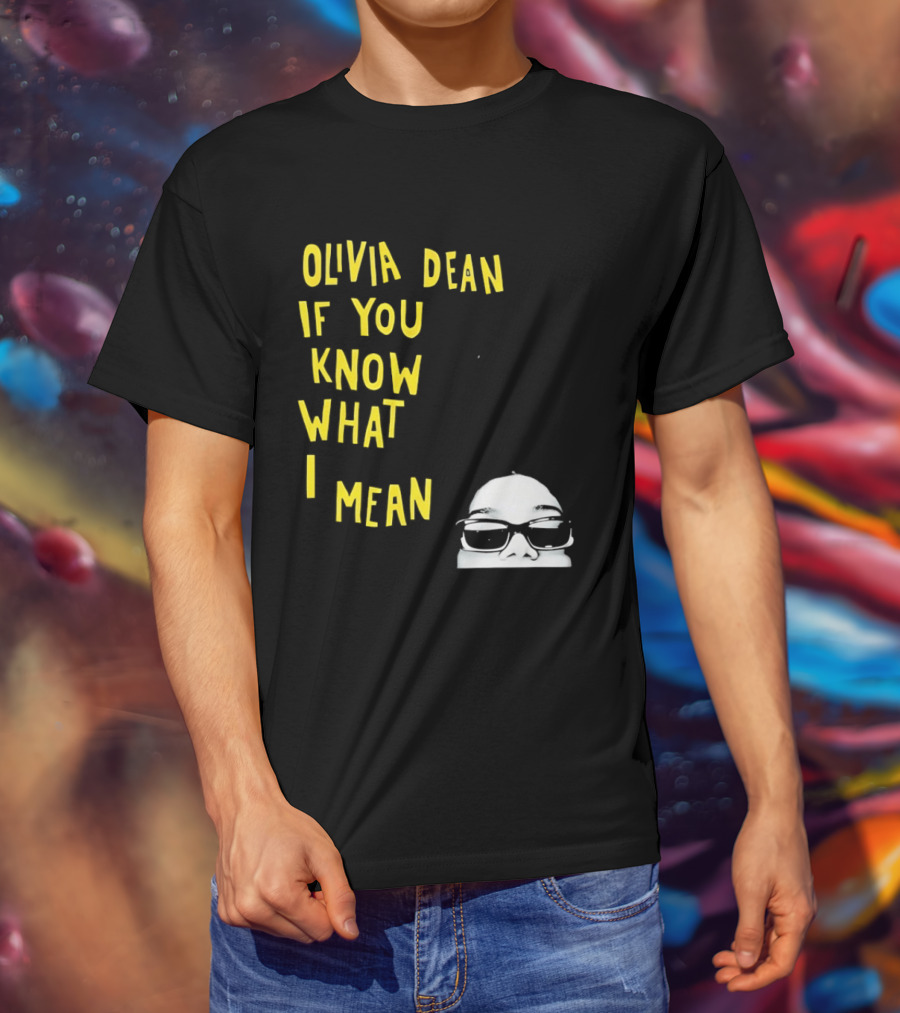 Olivia Dean If You Know What I Mean Glasses Sketch T-Shirt