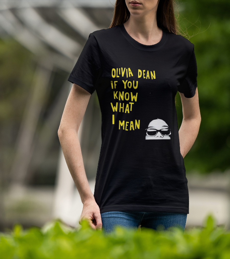 Olivia Dean If You Know What I Mean Glasses Sketch T-Shirt