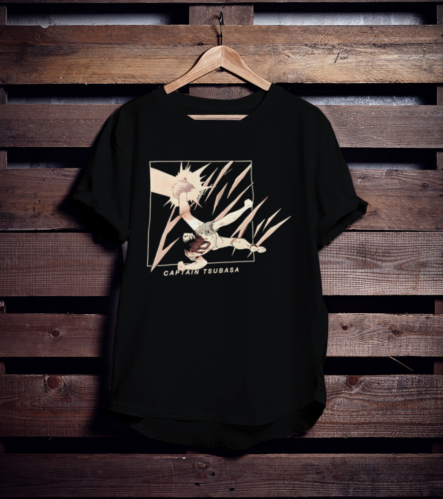 Captain Tsubasa Dynamic Soccer Action Scene T-Shirt