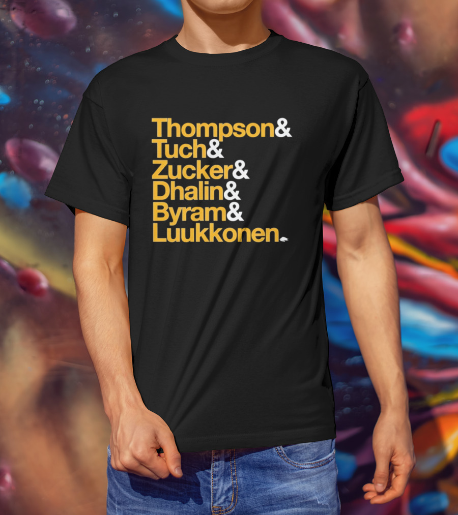 Thompson Tuch Zucker Dahlin Byram Luukkonen Buffalo Sabres 2026 T-Shirt