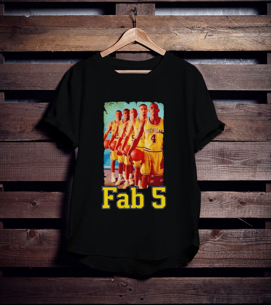 Fab Five Michigan Wolverines Basketball Fab 5 T-Shirt