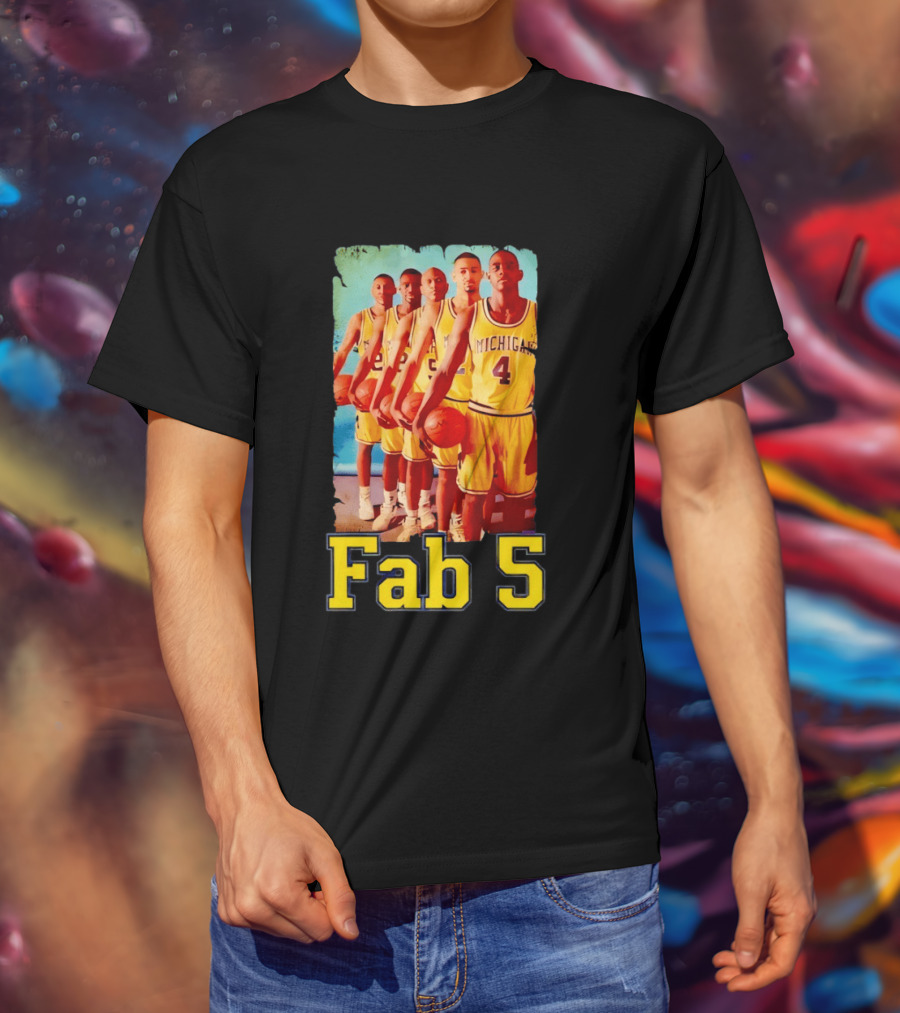 Fab Five Michigan Wolverines Basketball Fab 5 T-Shirt