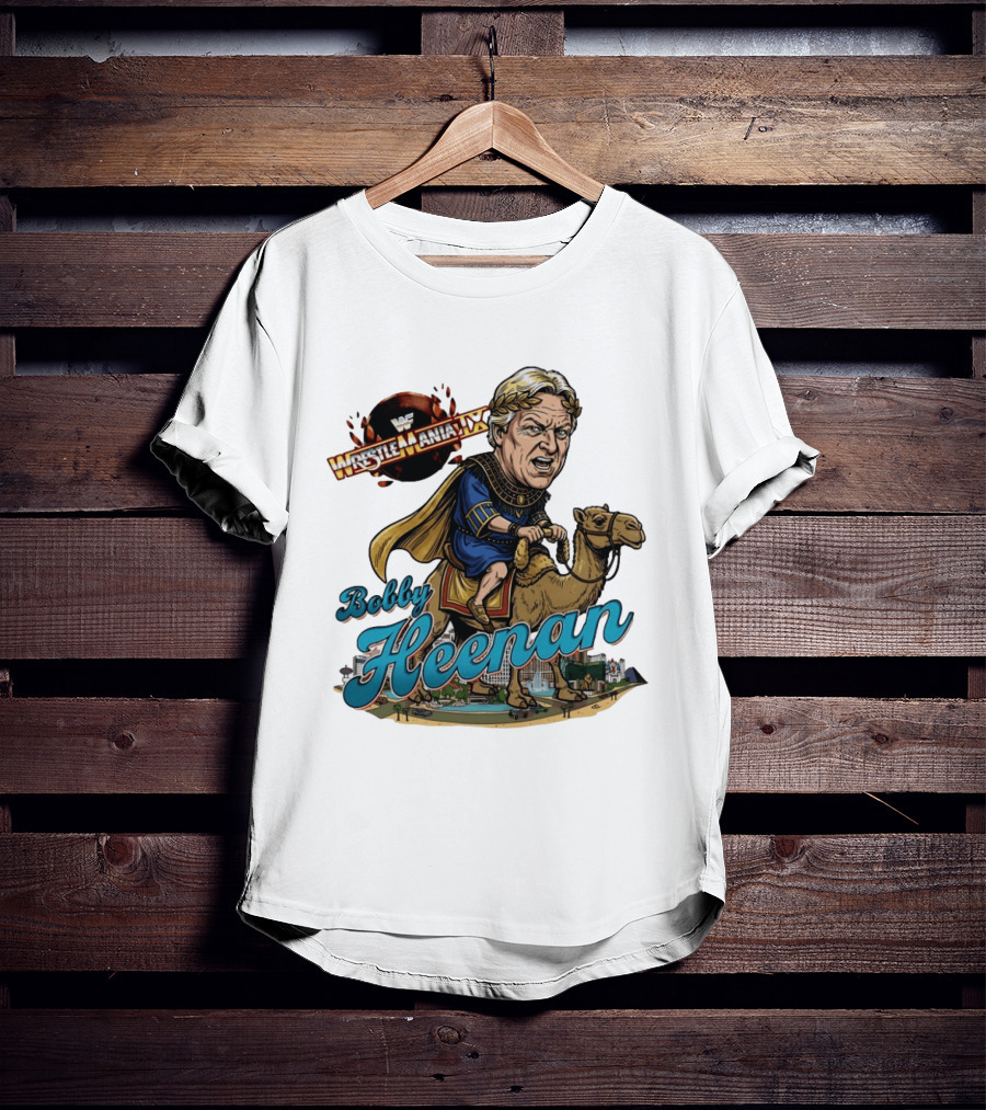 Bobby Heenan WrestleMania IX WWE Cartoon Character On Camel T-Shirt