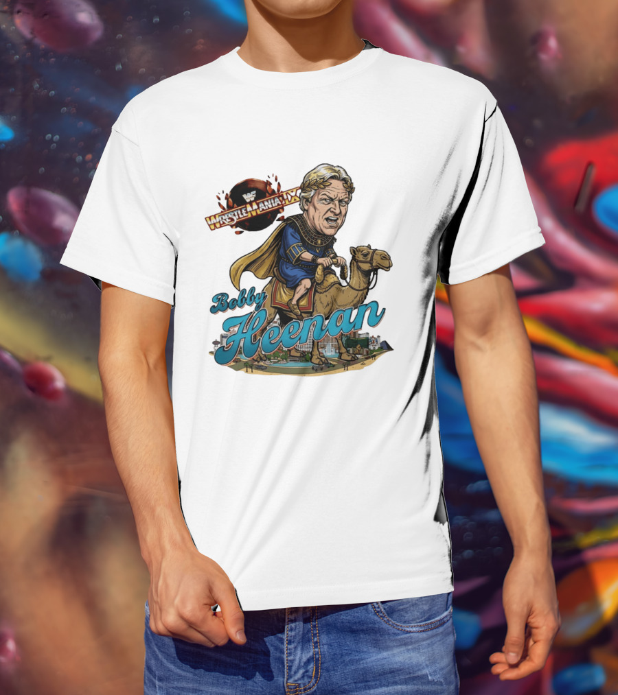 Bobby Heenan WrestleMania IX WWE Cartoon Character On Camel T-Shirt