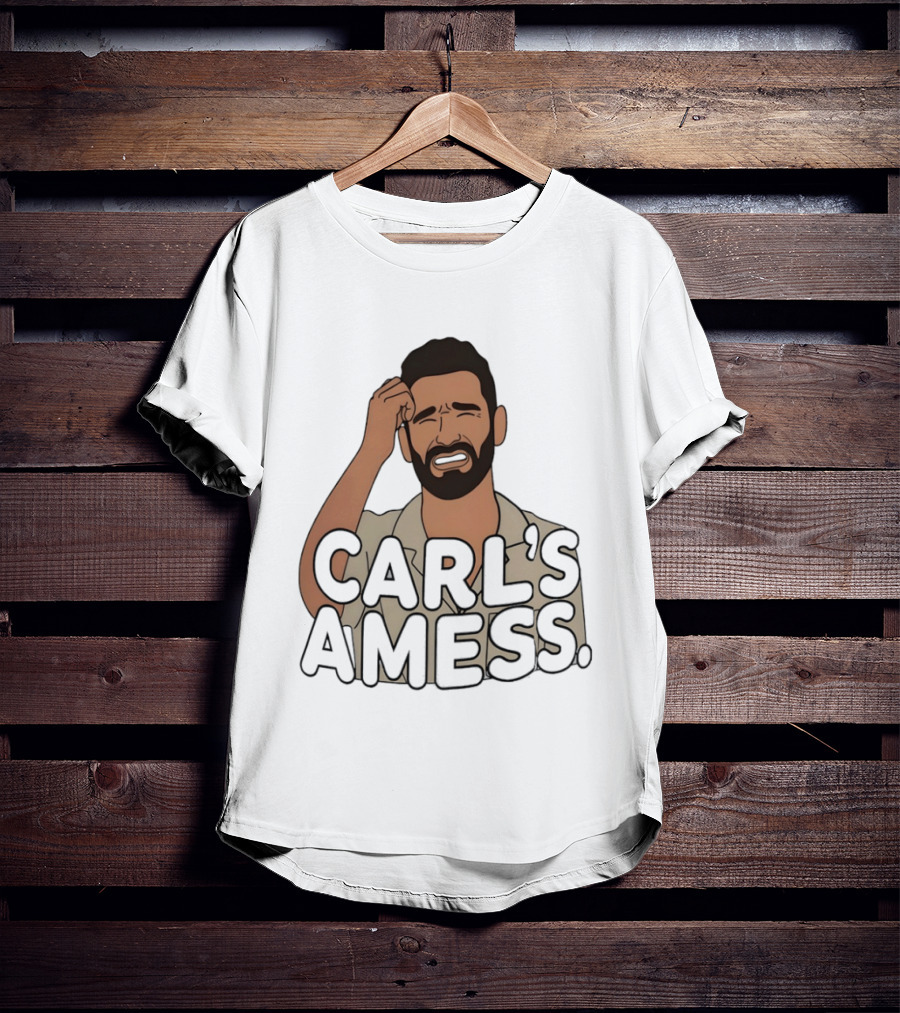 Carl's A Mess Carl Radke Summer House Humor Face T-Shirt