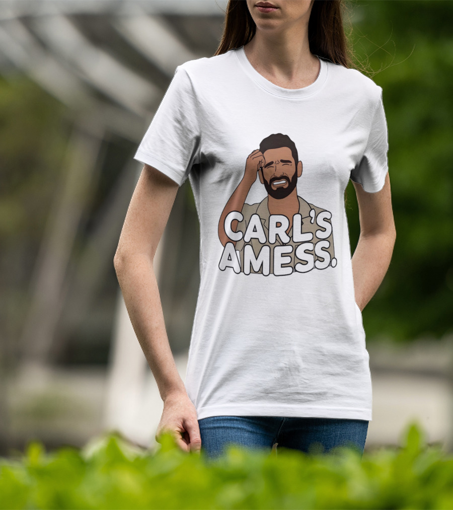 Carl's A Mess Carl Radke Summer House Humor Face T-Shirt