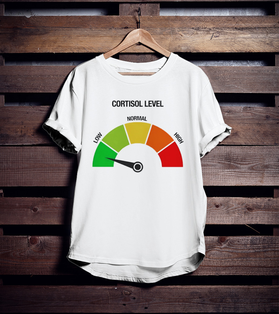 Cortisol Level Low Stress Indicator Gauge T-Shirt