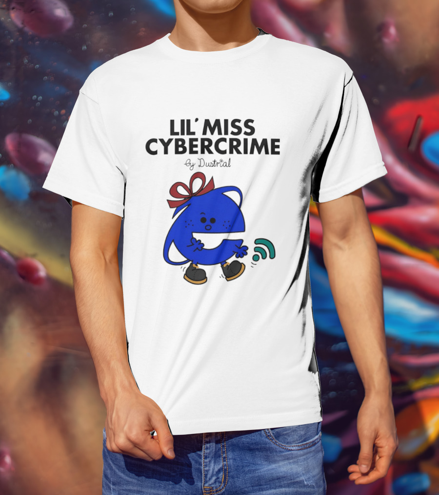 Lil' Miss Cybercrime By Dustrial Retro Style Mischievous T-Shirt