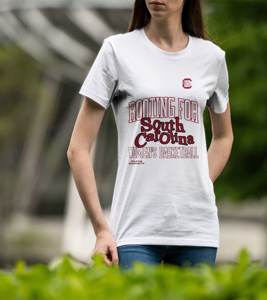 Rooting For South Carolina Women's Basketball Playa Society T-Shirt