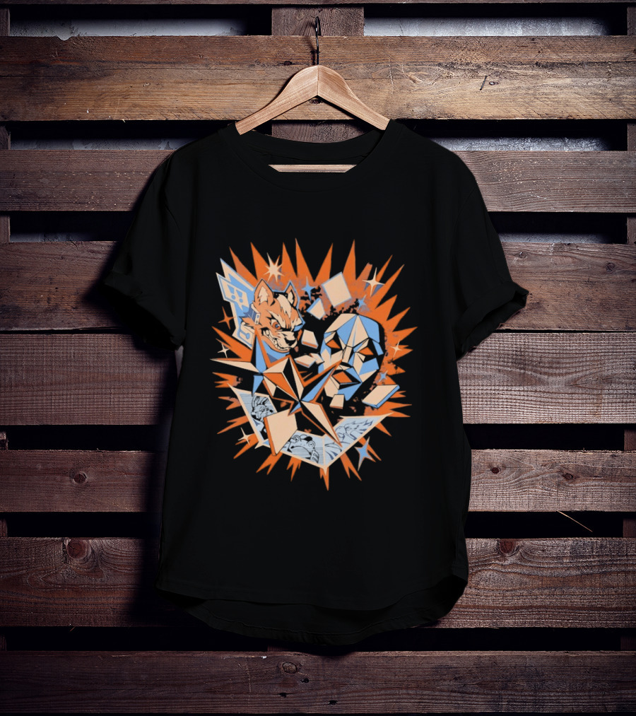 Fox McCloud And Andross Space Beast Battle Burst T-Shirt