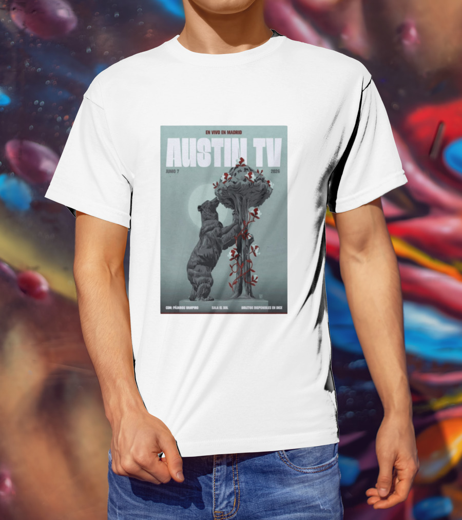 Austin TV En Vivo En Madrid Junio 7 2026 Con Pájaro Vampiro Sala El Sol Boletos Disponibles En Dice T-Shirt