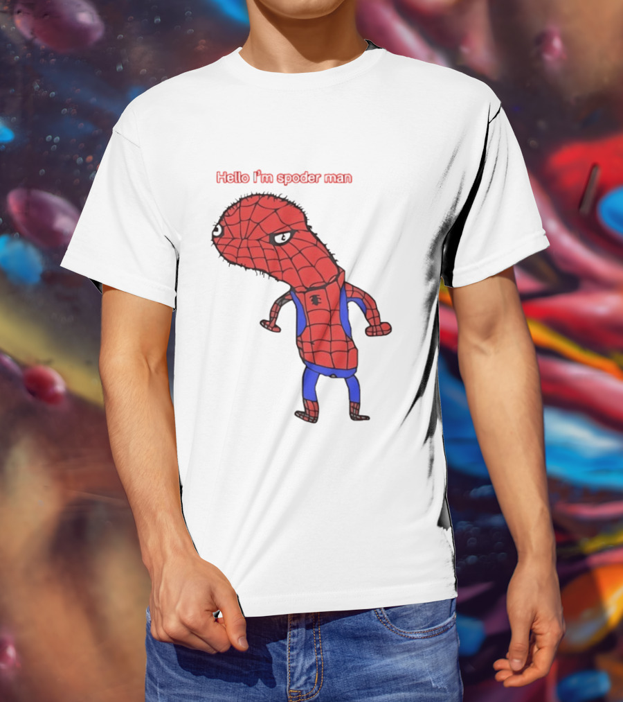 Hello I'm Spoderman Spiderman T-Shirt