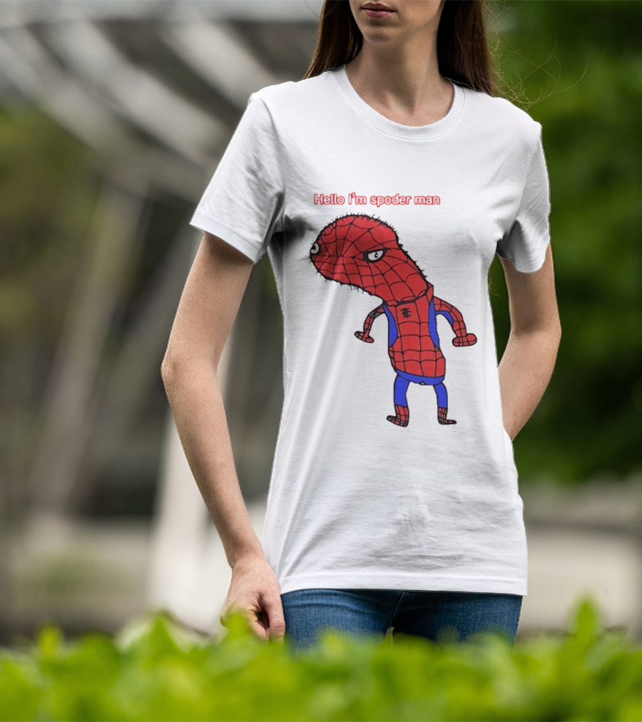 Hello I'm Spoderman Spiderman T-Shirt